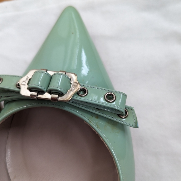 ❌ SOLD ❌ Vintage Christian Dior Turquoise Heels size 39.5 - Picture 10 of 15